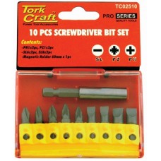 Tork Craft Screwdriver Bit Set 10pcs