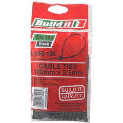 Cable Tie 2.5 x 100 Black 100's