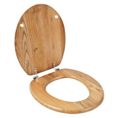 Toilet Seat 18" Oak Wood Light