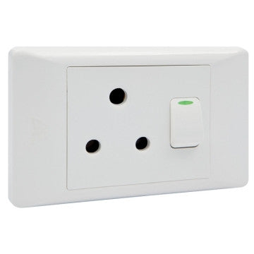 16A Socket Outlet 2x4 C/W Cover Plate