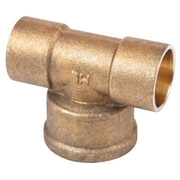Tee Brass F/Male 15mmx1/2 1's