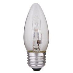 Eurolux E27 28W Clear Candle Halogen