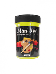 Spraymate Mini Pot Acrylic Neon Yellow Paint 125ml