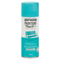 Rust-Oleum Painters Touch Island Blue Gloss Spray Paint 340g