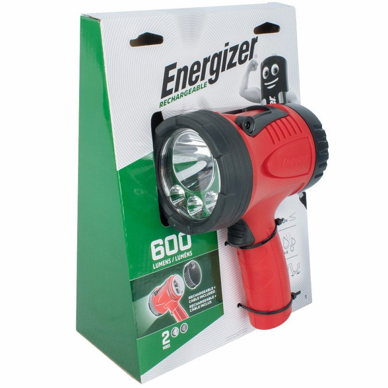 Rechargeable spotlight 600 lumens energizer