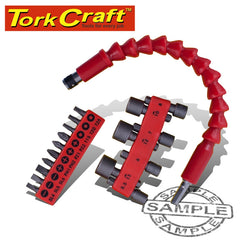 TORKCRAFT DRIVER BIT SET 18PCE + FLEXISHAFT