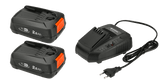 GARDENA Battery Starter-Set P4A2 x PBA 18V/45 + AL 1830 CV